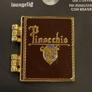 Loungefly Disney Pinocchio Story Book 3D Enamel Pin NEW